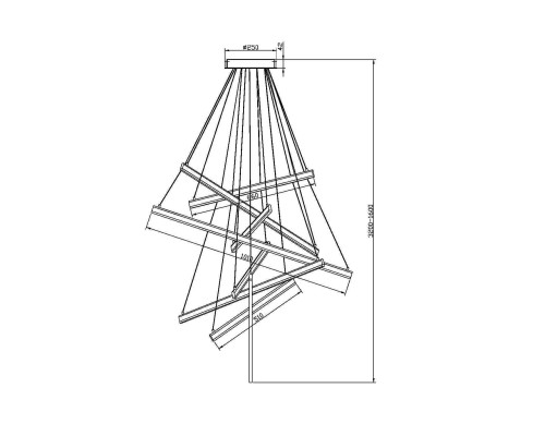 Подвесной светильник Maytoni MOD016PL-L96GK