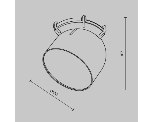 Подвесной светильник Technical TR124B-12W4K-B