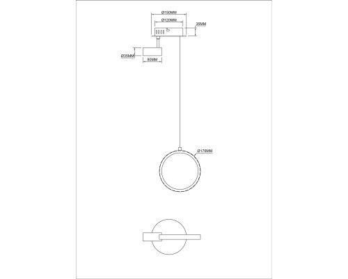 Подвесной светильник Freya FR6082PL-L10B