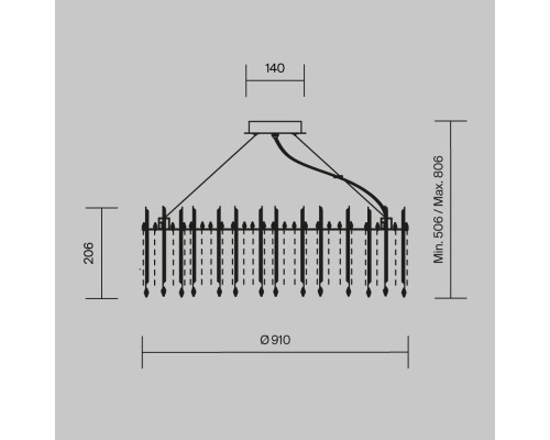 Подвесной светильник Maytoni MOD036PL-18N