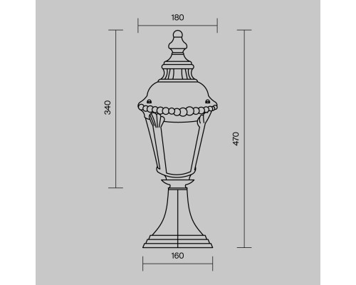 Ландшафтный светильник Outdoor O029FL-01BZ