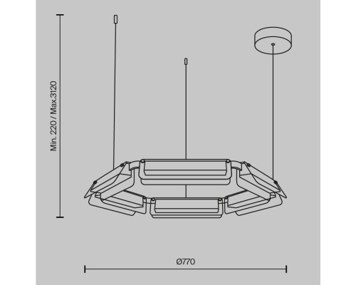 Подвесной светильник Maytoni MOD296PL-L40BC3K