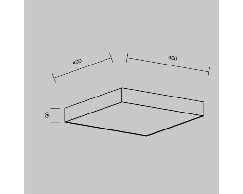 Потолочный светильник Technical C032CL-45W3K-SQ-W