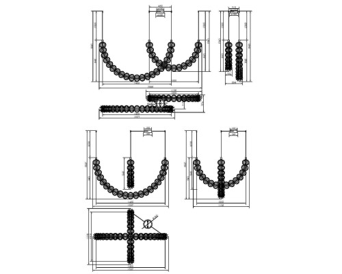 Подвесной светильник Maytoni MOD216PL-L55G3K