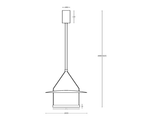 Подвесной светильник Maytoni MOD280PL-L23B3K