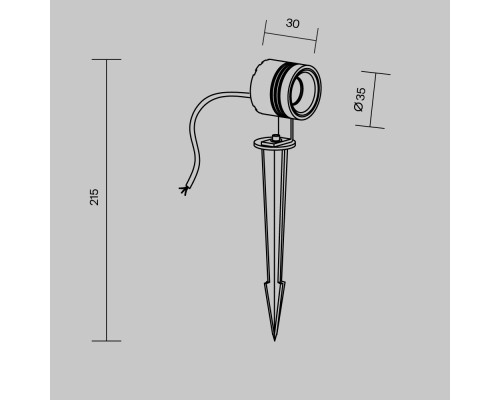 Ландшафтный светильник Outdoor O493FL-L3GF3K