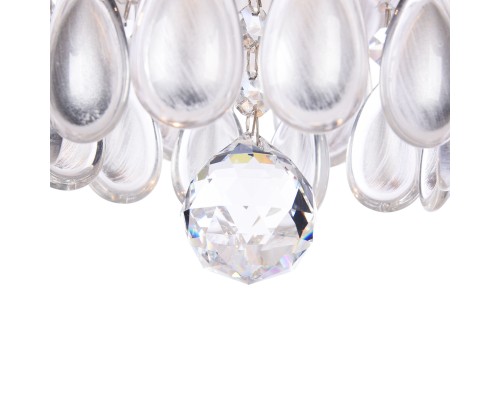 Хрустальная люстра Freya Chabrol FR2302CL-04S белое серебро