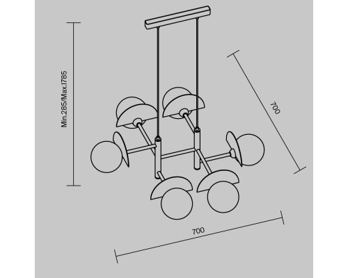 Подвесной светильник Freya FR5391PL-06CFL