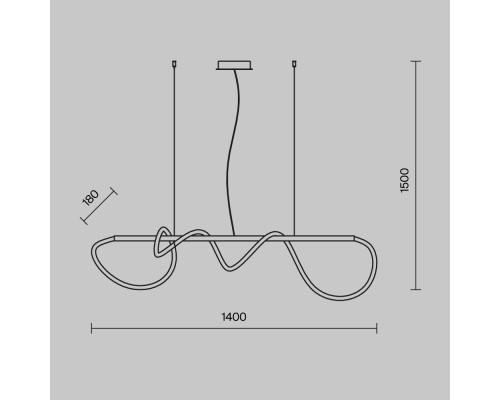Подвесной светильник Maytoni MOD146PL-L30B3K