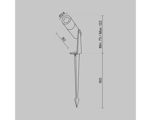 Ландшафтный светильник Outdoor O050FL-L2W3K