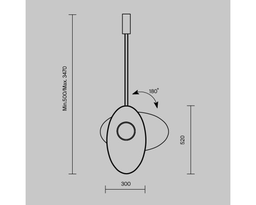 Подвесной светильник Maytoni MOD396PL-L10GR3K