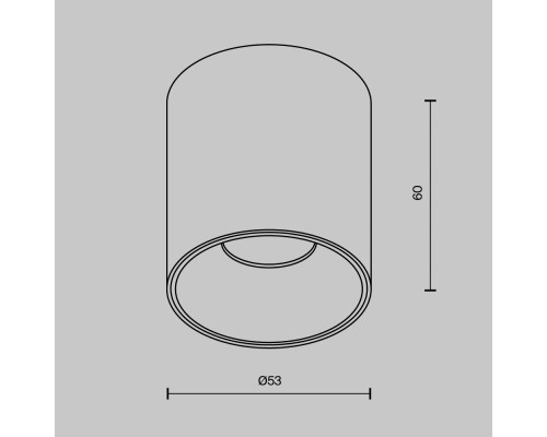 Потолочный светильник Technical C064CL-5W2.7K-RD-B