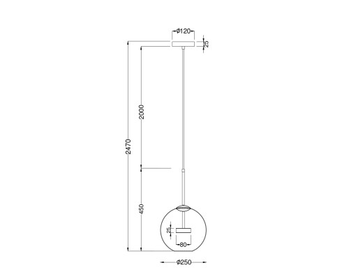 Подвесной светильник Maytoni MOD055PL-L12G3K