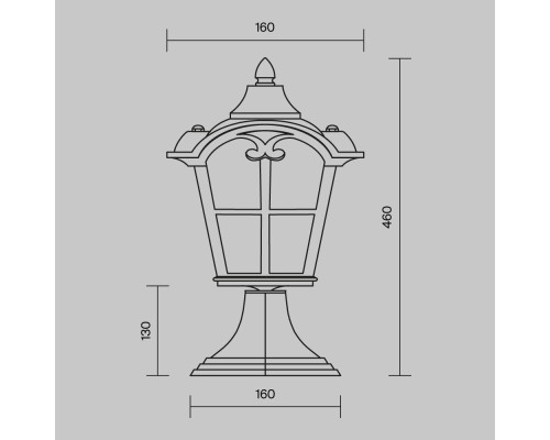 Ландшафтный светильник Outdoor O413FL-01BZ