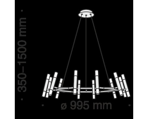 Подвесной светильник Maytoni MOD031PL-24B
