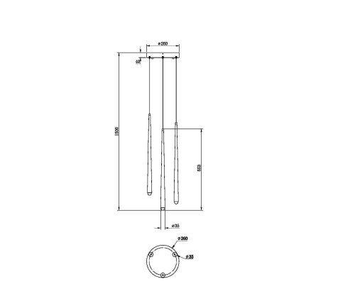 Подвесной светильник Maytoni MOD132PL-L18BSK