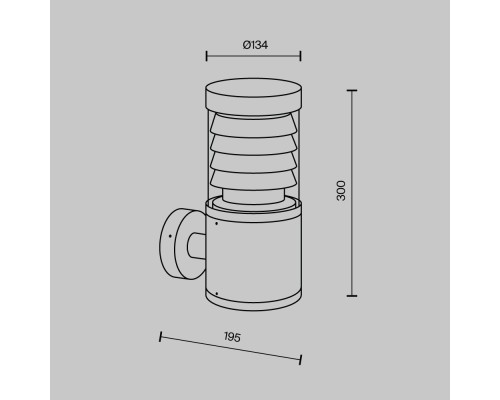Настенный светильник (бра) Outdoor O439WL-L12GF3K