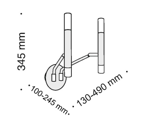 Настенный светильник (бра) Maytoni MOD620WL-04B