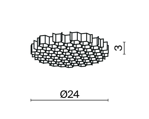 Комплектующие для светильника Technical HoneyComb-D24
