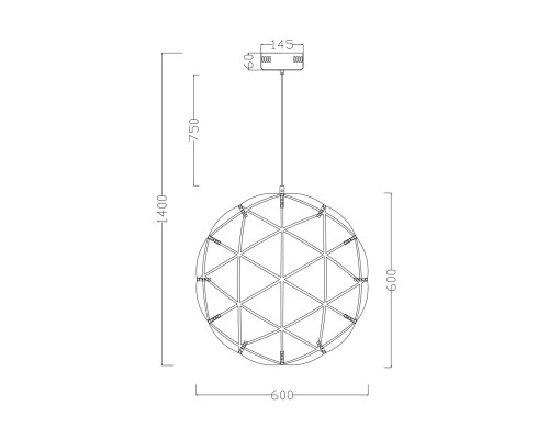 Подвесной светильник Freya FR5099PL-L45CH
