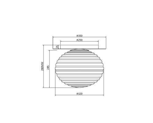 Потолочный светильник Maytoni MOD268CL-01B