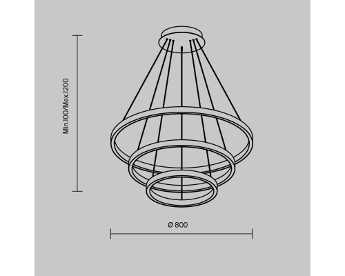 Подвесной светильник Maytoni MOD058PL-L100BK