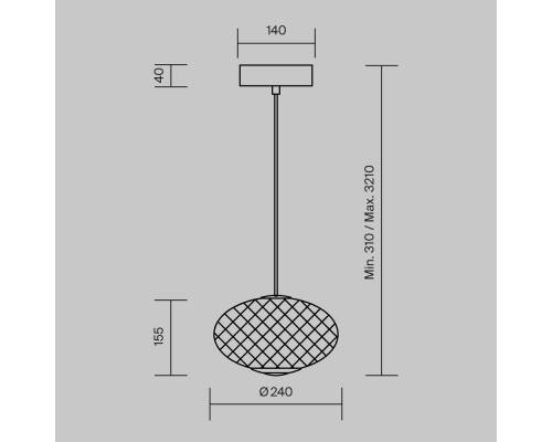 Подвесной светильник Maytoni MOD397PL-L10B3K