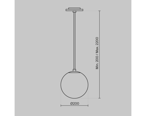 Подвесной светильник Technical P039PL-5W3K-20INS-B