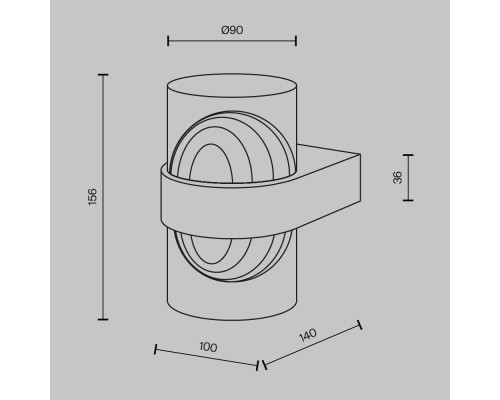 Настенный светильник (бра) Maytoni MOD480WL-L10BS3K