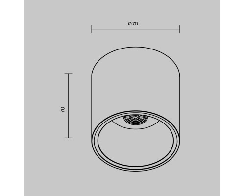 Потолочный светильник Technical C064CL-L12B3K