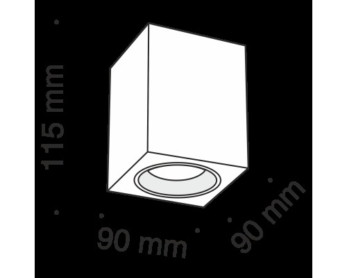 Потолочный светильник Technical C013CL-01W