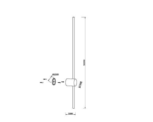 Настенный светильник (бра) Maytoni MOD237WL-L11B3K