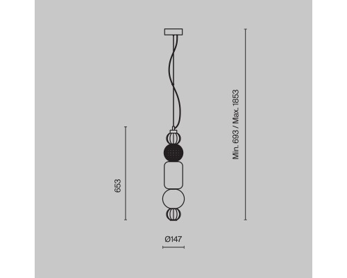 Подвесной светильник Maytoni P069PL-L35CH3K