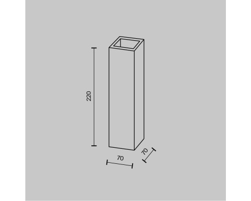 Настенный светильник (бра) Technical C190-WL-02-W