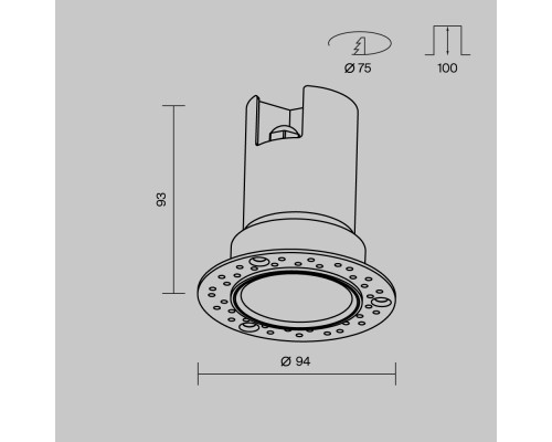 Потолочный светильник Outdoor O501DL-L10W3K