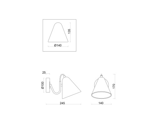Настенный светильник (бра) Freya FR8001WL-01WG