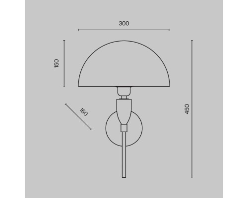 Настенный светильник (бра) Maytoni Z034WL-01CH