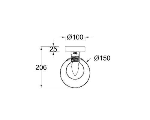 Настенный светильник (бра) Maytoni MOD521WL-01G1