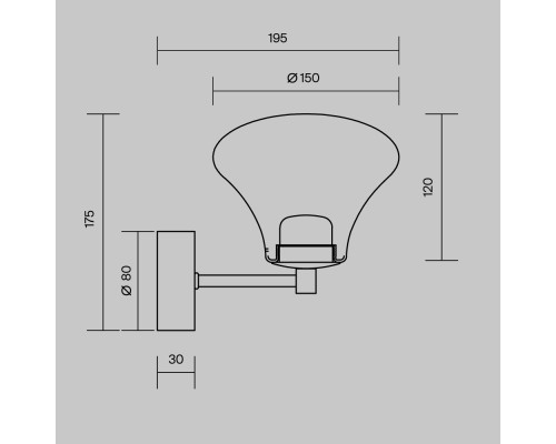 Настенный светильник (бра) Maytoni MOD402WL-L3BS3K