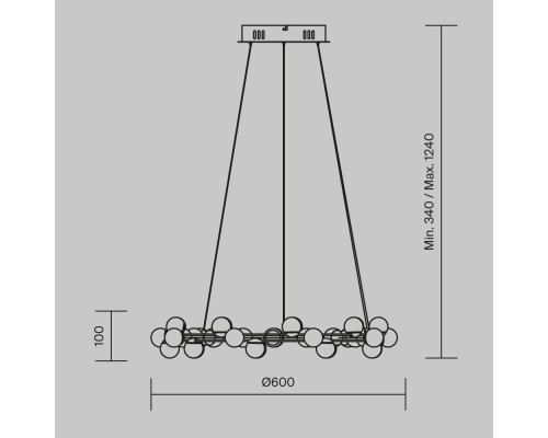Подвесной светильник Maytoni MOD081PL-L50G3K