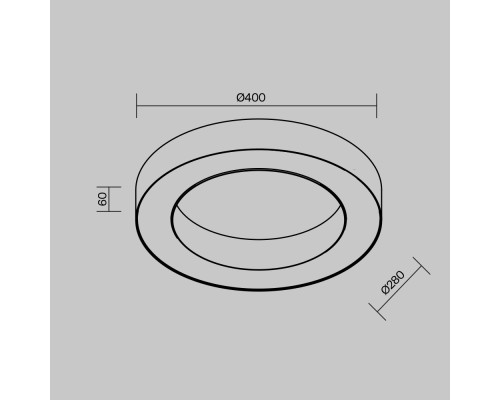 Потолочный светильник Technical C093CL-36W4K-W