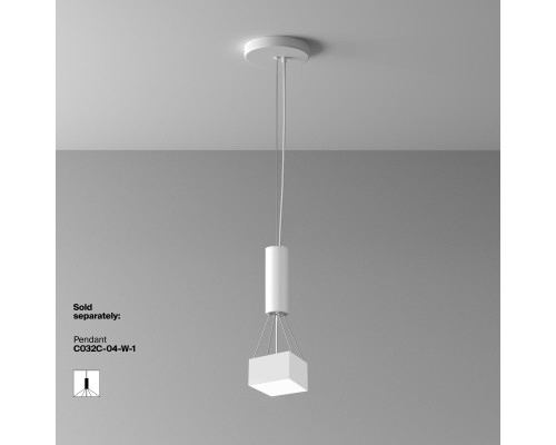 Потолочный светильник Technical C032CL-12W4K-SQ-W