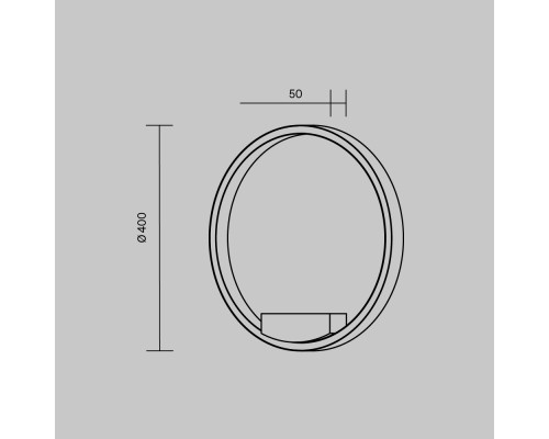 Настенный светильник (бра) Maytoni MOD058WL-L25WK