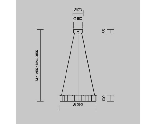 Подвесной светильник Maytoni MOD517PL-L30BS3K