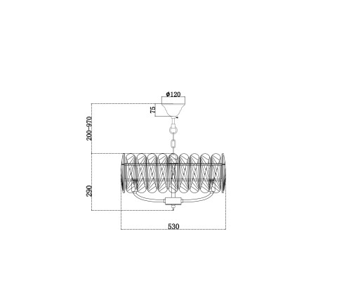Подвесной светильник Maytoni MOD122PL-06BS