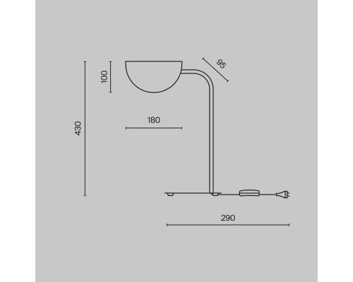 Настольный светильник Maytoni MOD126TL-01B