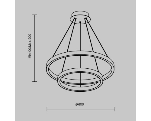 Подвесной светильник Maytoni MOD058PL-L55WK