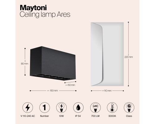 Потолочный светильник Outdoor O309CL-L10GF3K