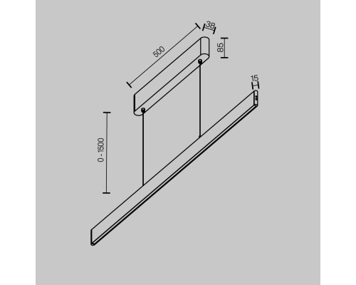 Подвесной светильник Technical P109PL-36W2.7-6K-W
