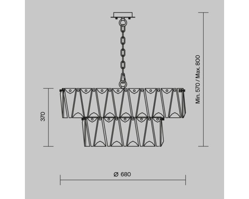 Подвесной светильник Maytoni MOD043PL-12CH